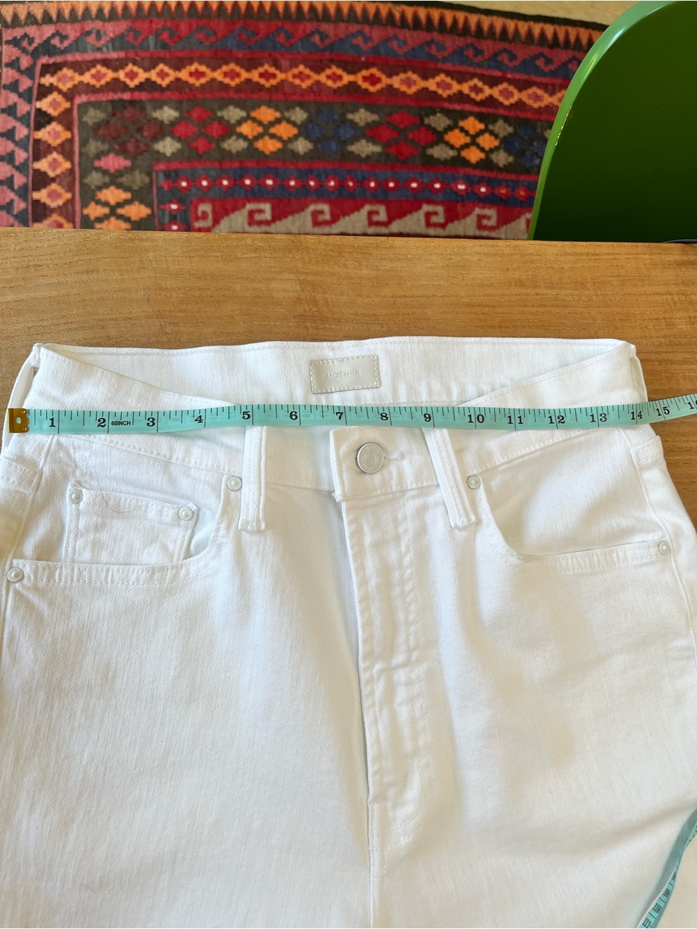 MOTHER The Rider Straight-Leg Ankle High Rise Jeans in Fairest of Them All - 28 - Picture 7 of 10
